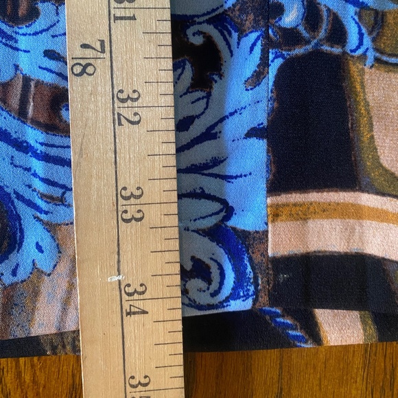 CACHE Dress, Faux Wrap, Cap Sleeve, Leopard/Baroque/Lux print, Pullover - Picture 14 of 14